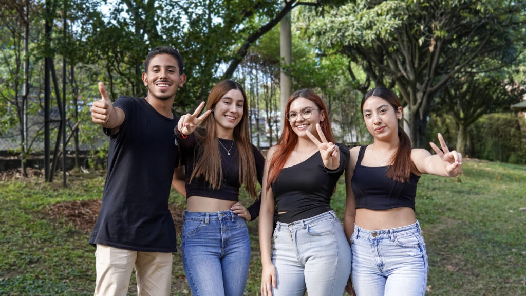 Estudiantes del Colegio Mayor. 