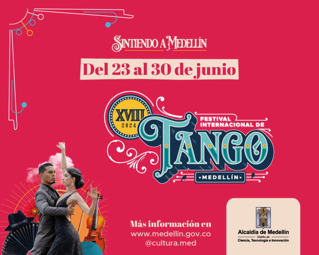 Festival de Tango en Medellín del 23 al 30 de junio