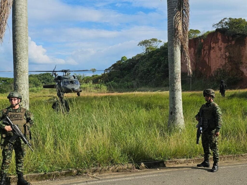 Atentado en Jamundí contra el papá de Francia Márquez, la vicepresidenta de Colombia. Foto: Ejército Nacional