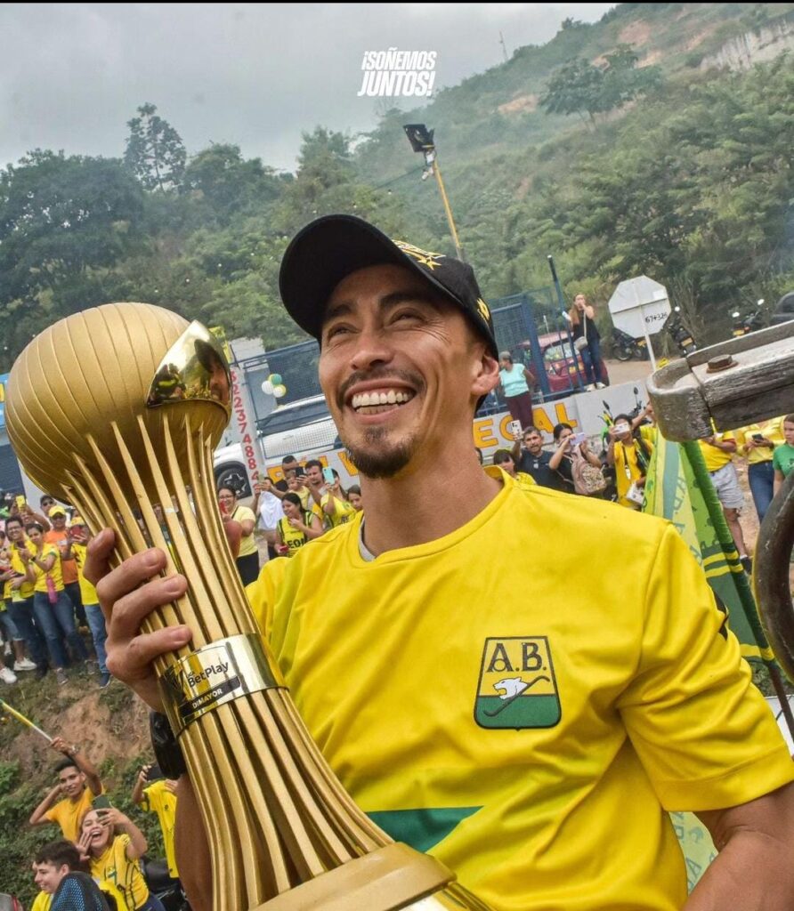Bucaramanga celebrando su título de la liga profesional colombiana. Foto: Bucaramanga FC