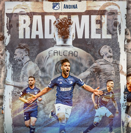Radamel Falcao García es nuevo jugador de Millonarios.