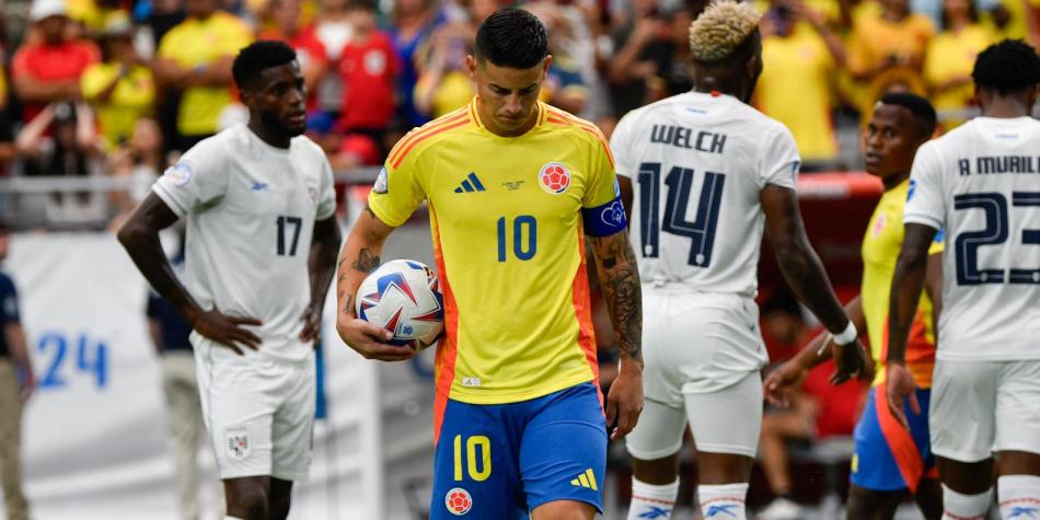 James Rodríguez la figura de la Selección Colombia. Foto: FCF